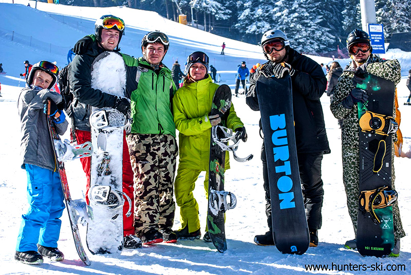 Standard snowboard hire + lift pass
